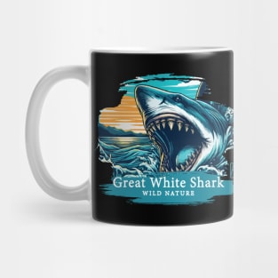 Great White Shark - WILD NATURE - GREAT WHITE SHARK -9 Mug